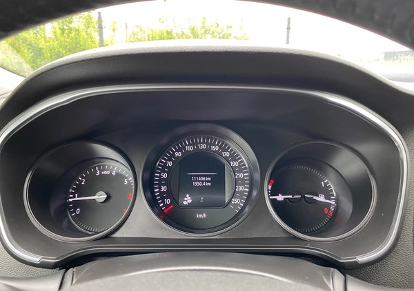 Renault Megane cena 45999 przebieg: 111000, rok produkcji 2017 z Wyszogród małe 781